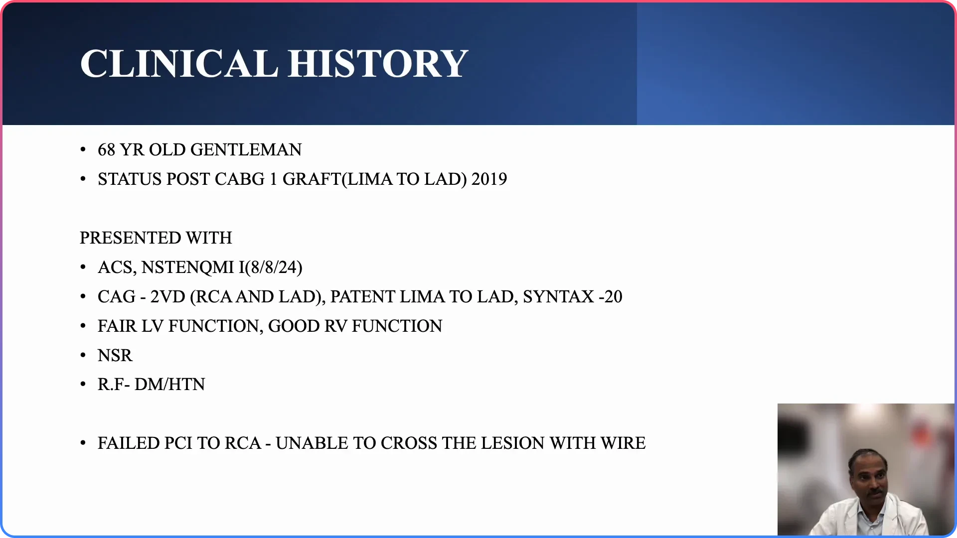 Case Study Overview: Patient Profile